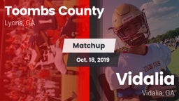 Matchup: Toombs County High vs. Vidalia  2019