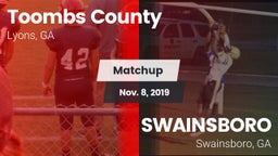Matchup: Toombs County High vs. SWAINSBORO  2019