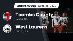Recap: Toombs County  vs. West Laurens  2020