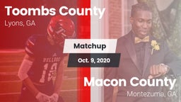 Matchup: Toombs County High vs. Macon County  2020