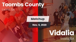 Matchup: Toombs County High vs. Vidalia  2020
