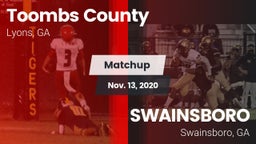 Matchup: Toombs County High vs. SWAINSBORO  2020