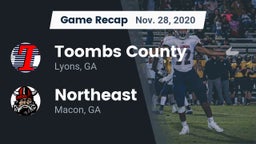 Recap: Toombs County  vs. Northeast  2020