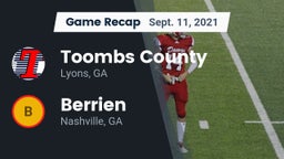 Recap: Toombs County  vs. Berrien  2021