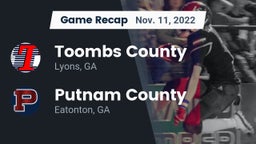 Recap: Toombs County  vs. Putnam County  2022