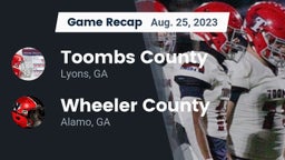 Recap: Toombs County  vs. Wheeler County  2023
