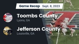 Recap: Toombs County  vs. Jefferson County  2023