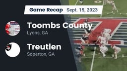 Recap: Toombs County  vs. Treutlen  2023
