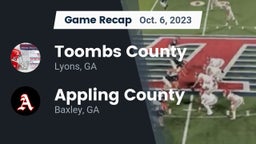 Recap: Toombs County  vs. Appling County  2023