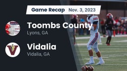 Recap: Toombs County  vs. Vidalia  2023