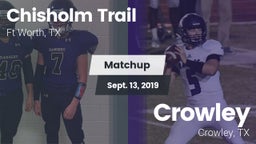 Matchup: Chisholm Trail  vs. Crowley  2019