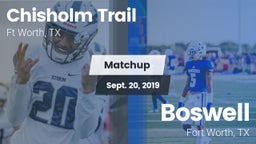 Matchup: Chisholm Trail  vs. Boswell   2019