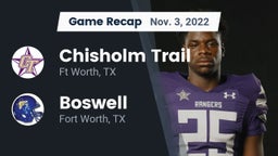 Recap: Chisholm Trail  vs. Boswell   2022