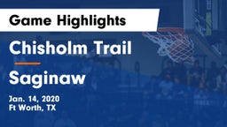 Chisholm Trail  vs Saginaw  Game Highlights - Jan. 14, 2020