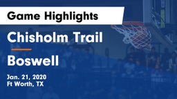 Chisholm Trail  vs Boswell   Game Highlights - Jan. 21, 2020