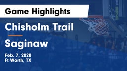 Chisholm Trail  vs Saginaw  Game Highlights - Feb. 7, 2020