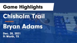 Chisholm Trail  vs Bryan Adams  Game Highlights - Dec. 28, 2021