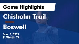 Chisholm Trail  vs Boswell   Game Highlights - Jan. 7, 2022