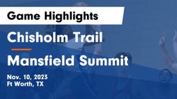 Chisholm Trail  vs Mansfield Summit  Game Highlights - Nov. 10, 2023