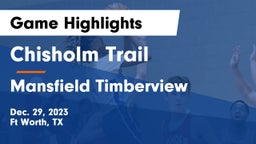 Chisholm Trail  vs Mansfield Timberview  Game Highlights - Dec. 29, 2023