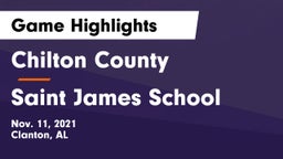 Chilton County  vs Saint James School Game Highlights - Nov. 11, 2021