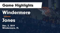 Windermere  vs Jones  Game Highlights - Dec. 3, 2019