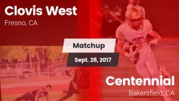 Matchup: Clovis West High vs. Centennial  2017