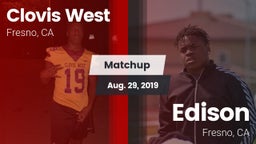 Matchup: Clovis West High vs. Edison  2019