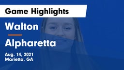 Walton  vs Alpharetta  Game Highlights - Aug. 14, 2021