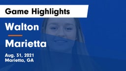 Walton  vs Marietta Game Highlights - Aug. 31, 2021