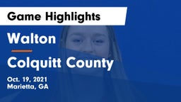 Walton  vs Colquitt County Game Highlights - Oct. 19, 2021