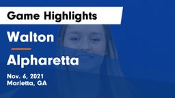 Walton  vs Alpharetta Game Highlights - Nov. 6, 2021