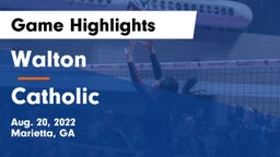 Walton  vs Catholic Game Highlights - Aug. 20, 2022