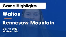 Walton  vs Kennesaw Mountain  Game Highlights - Oct. 12, 2022