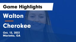 Walton  vs Cherokee Game Highlights - Oct. 13, 2022