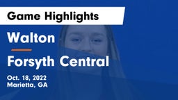 Walton  vs Forsyth Central Game Highlights - Oct. 18, 2022
