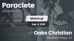 Matchup: Paraclete High vs. Oaks Christian  2016