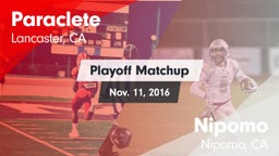 Matchup: Paraclete High vs. Nipomo  2016