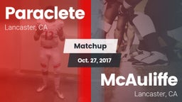 Matchup: Paraclete High vs. McAuliffe  2017