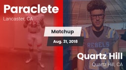 Matchup: Paraclete High vs. Quartz Hill  2018