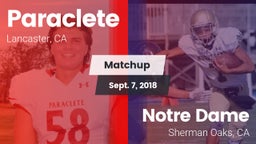 Matchup: Paraclete High vs. Notre Dame  2018