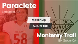 Matchup: Paraclete High vs. Monterey Trail  2018