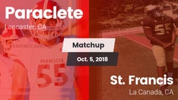 Matchup: Paraclete High vs. St. Francis  2018