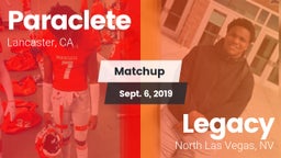 Matchup: Paraclete High vs. Legacy  2019
