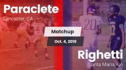 Matchup: Paraclete High vs. Righetti  2019