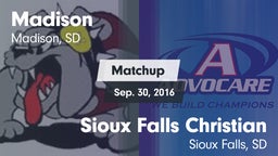 Matchup: Madison  vs. Sioux Falls Christian  2016
