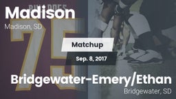 Matchup: Madison  vs. Bridgewater-Emery/Ethan 2017