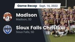 Recap: Madison  vs. Sioux Falls Christian  2022