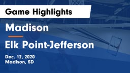 Madison  vs Elk Point-Jefferson  Game Highlights - Dec. 12, 2020