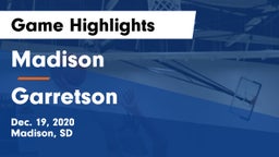 Madison  vs Garretson  Game Highlights - Dec. 19, 2020